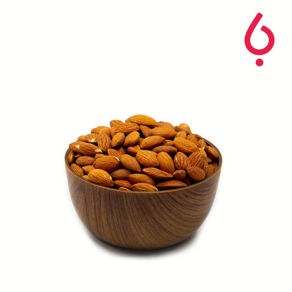 مغز بادام درختی تفت داده بی نمک