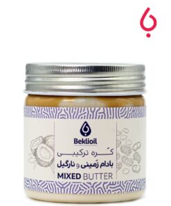 کره مخلوط بادام زمینی+نارگیل