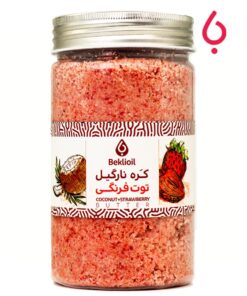 کره نارگیل و توت فرنگی